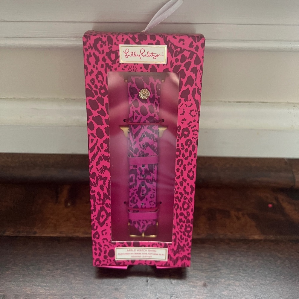 Lilly Pulitzer Learher Apple Watch Band NWT